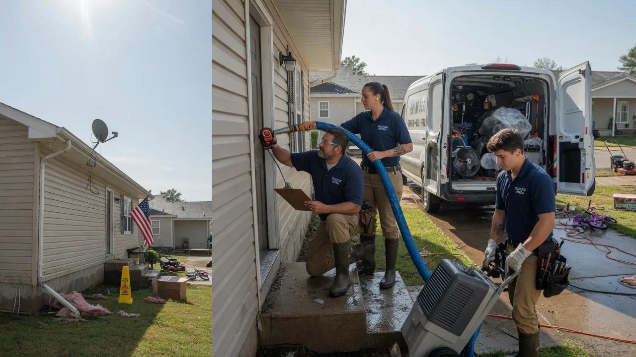 Ceiling Water Damage Restoration in Downs, IL near me